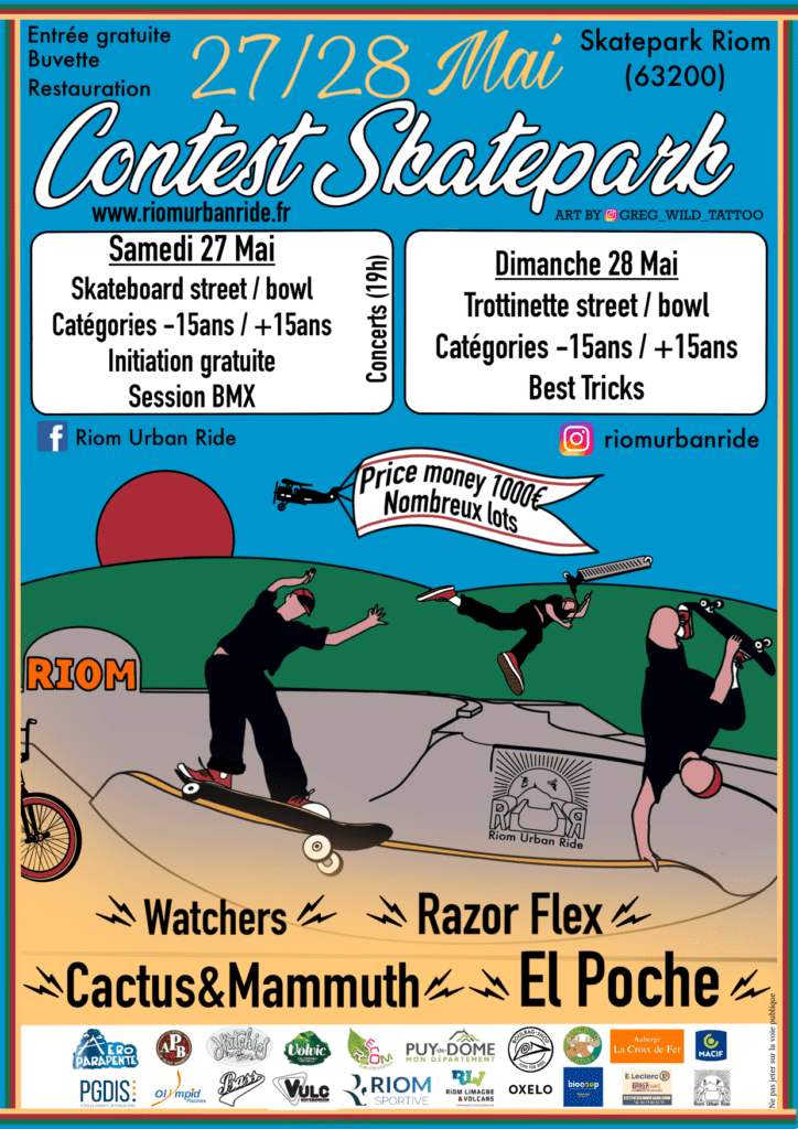 affiche contest skate 27 et 28 mai